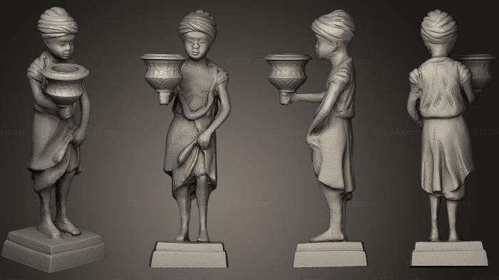 Figurines of people (Candlestick Egypt, STKH_0009) 3D models for cnc